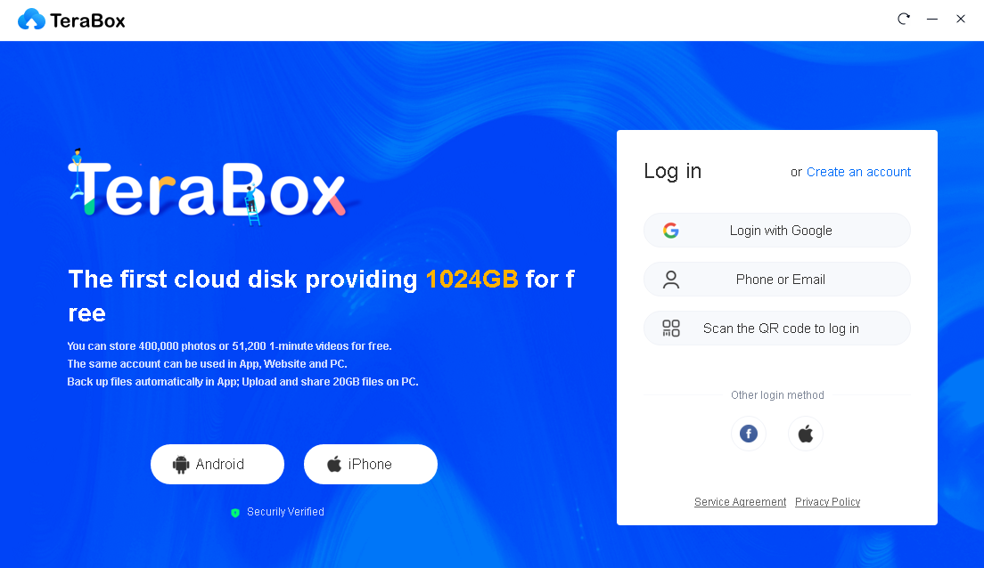 05 TeraBox signup