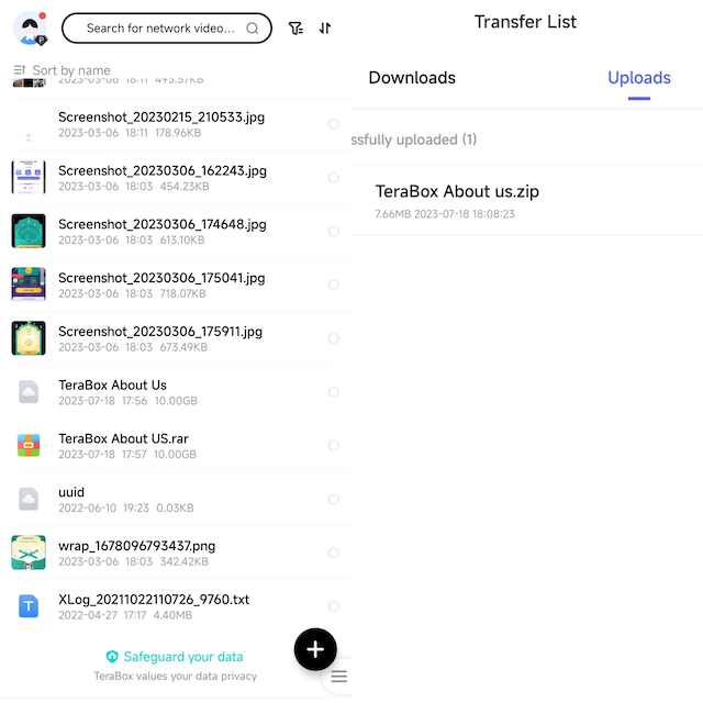 How to unzip files on Android with TeraBox 4