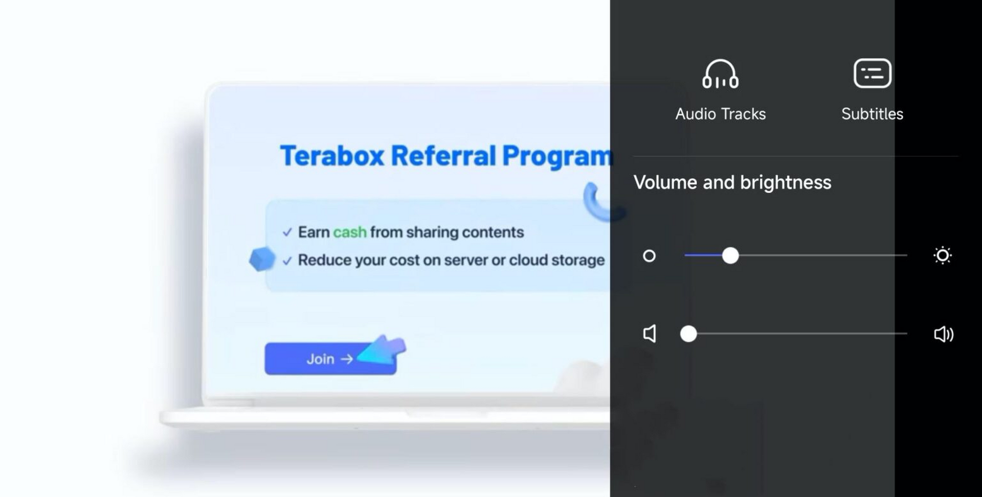 TeraBox - change audio languages