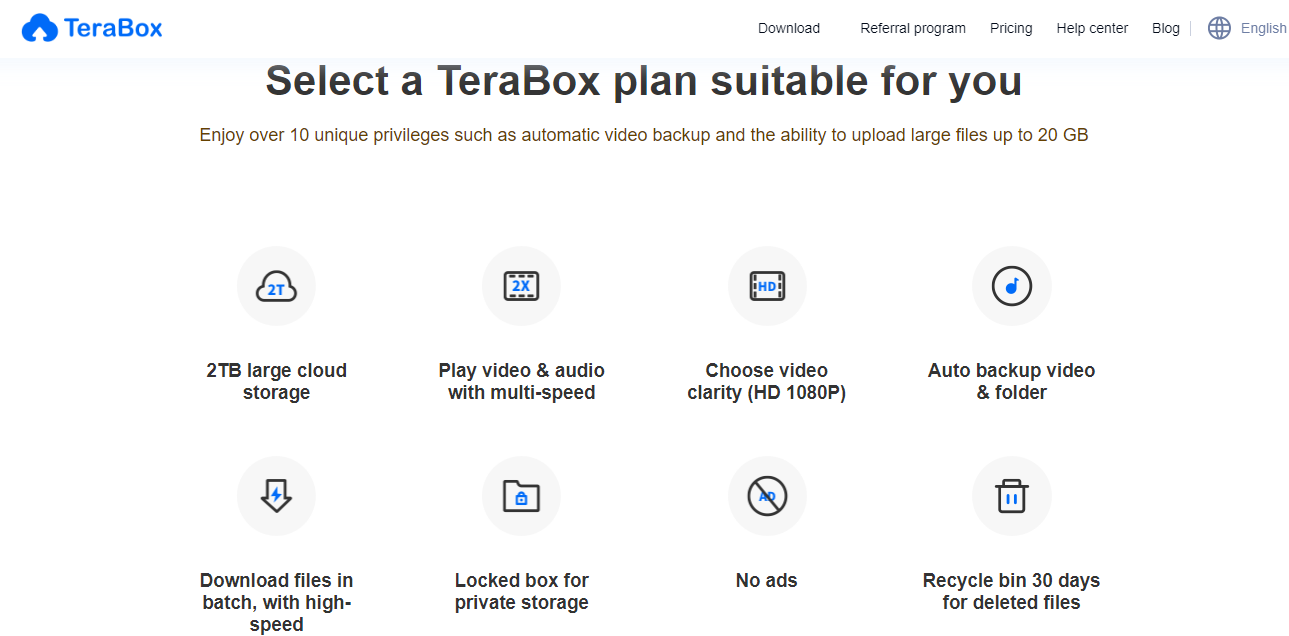 Features of TeraBox