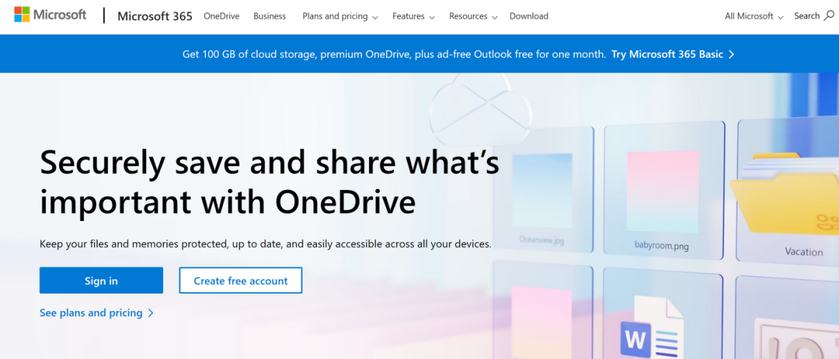 OneDrive Cloud Storage