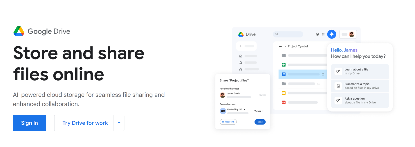 Dropbox Alternative- Google Drive