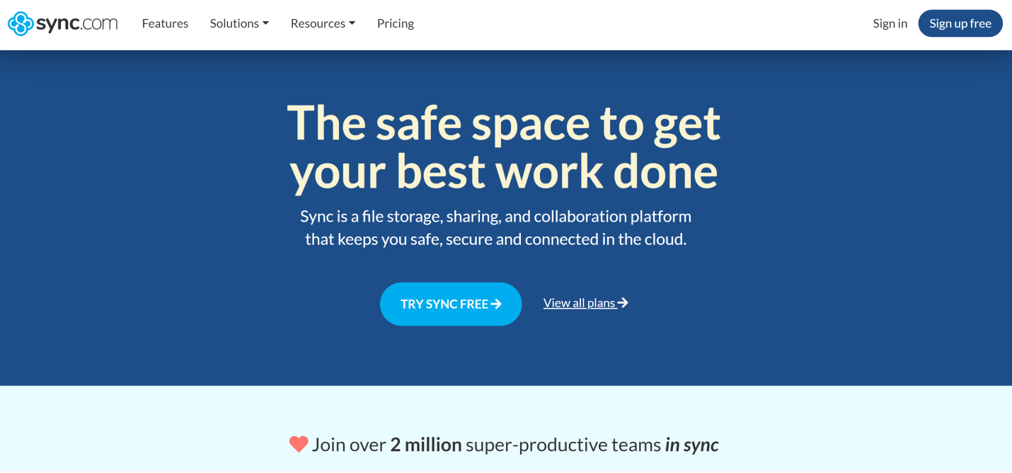 Dropbox Alternative-Sync