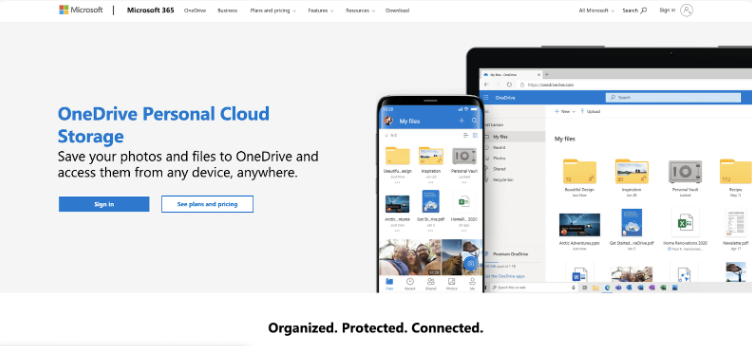 Google Drive Alternative - Microsoft OneDrive