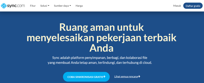 Penyimpanan Cloud Gratis - Sync