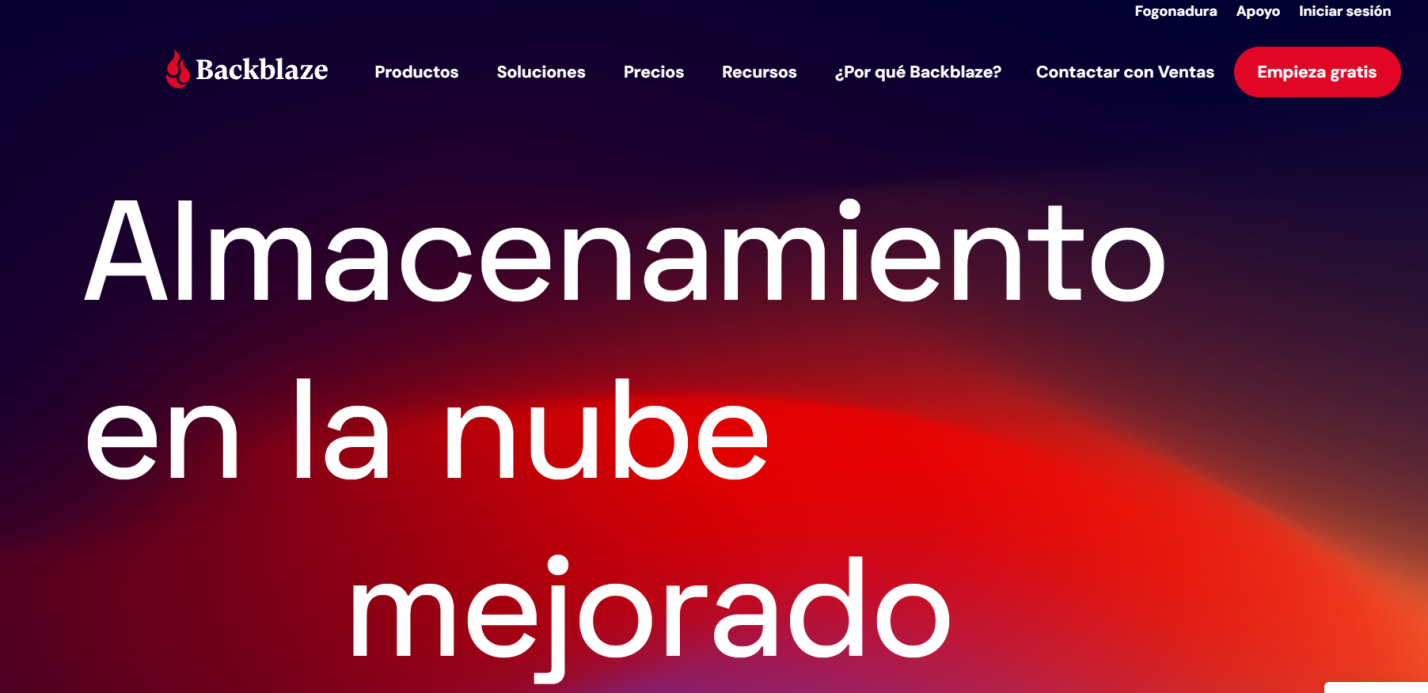 almacenamiento en la nube gratis - Backblaze