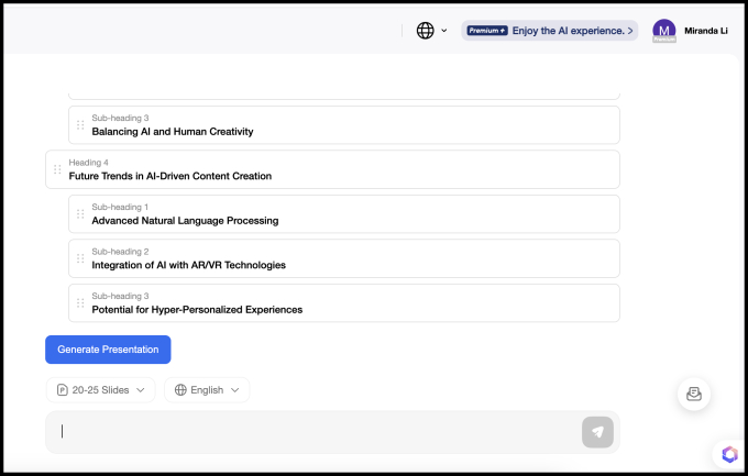 03 Tera AI Presentation Maker