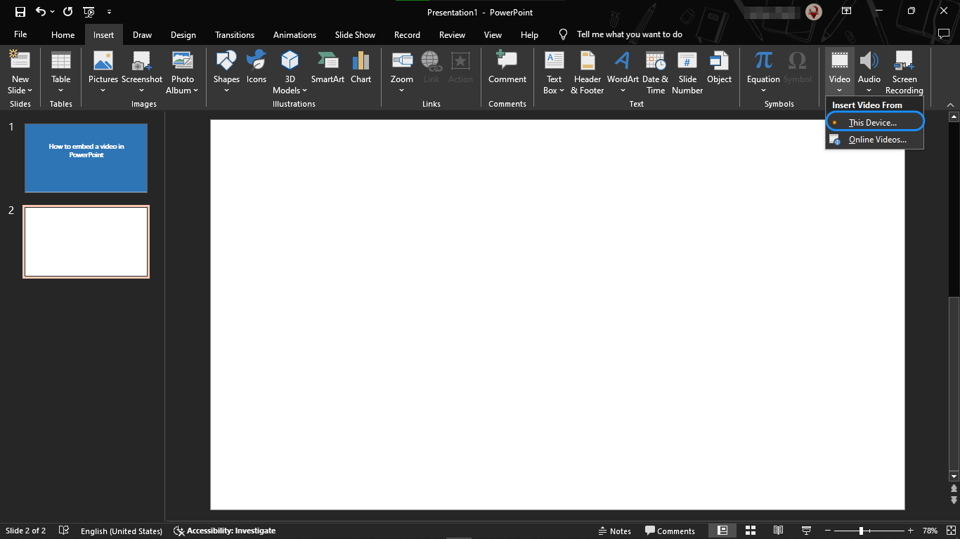 03 how to embed a video in powerpoint